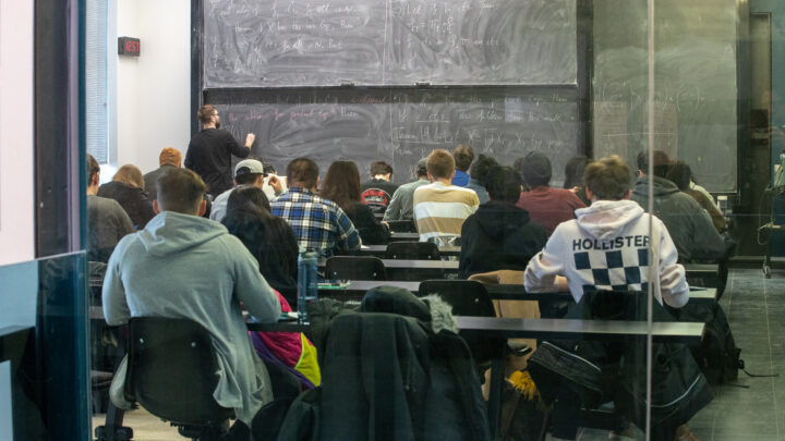 Students in classroom.